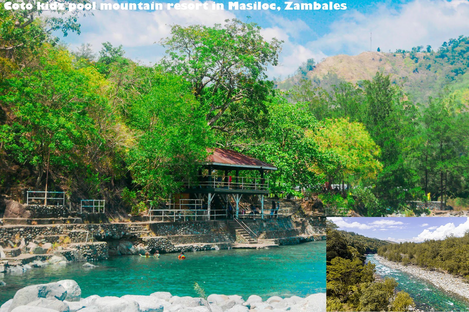 Coto kidz pool mountain resort in Masinloc, Zambales tourist spot