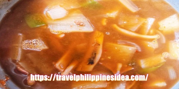 Korean spicy squid radish soup